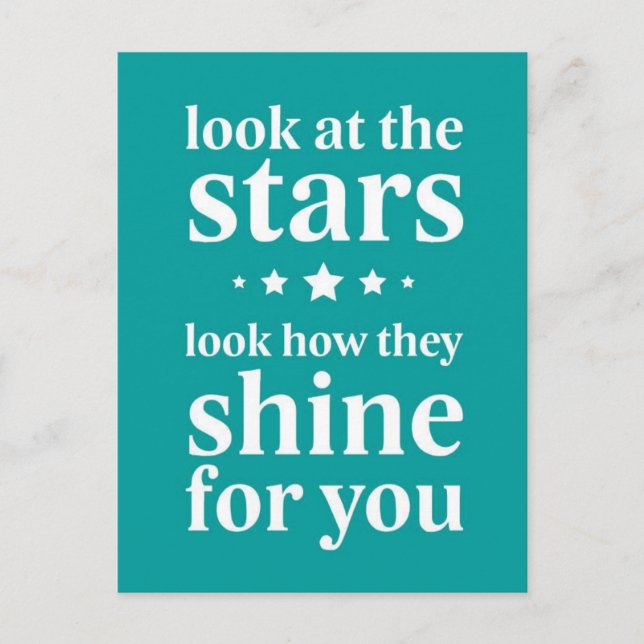 stars postcard (Front)