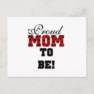 Stars Proud Mom to Be - Customized Postcard