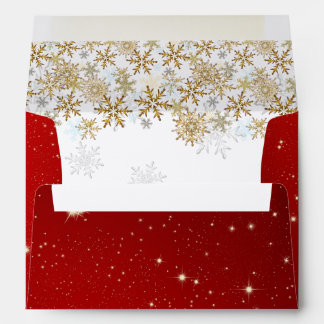 Stars Red A7 Christmas Envelopes