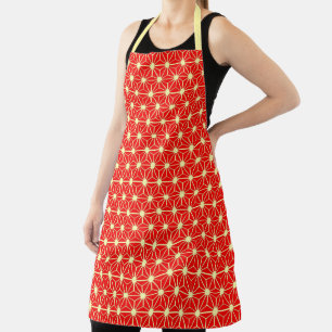 Stars Red and Yellow Apron