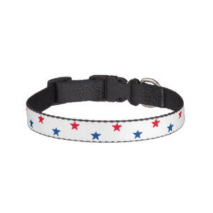 Stars Red white and blue american pattern dog Pet Collar