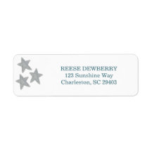 Stars Return Address Label