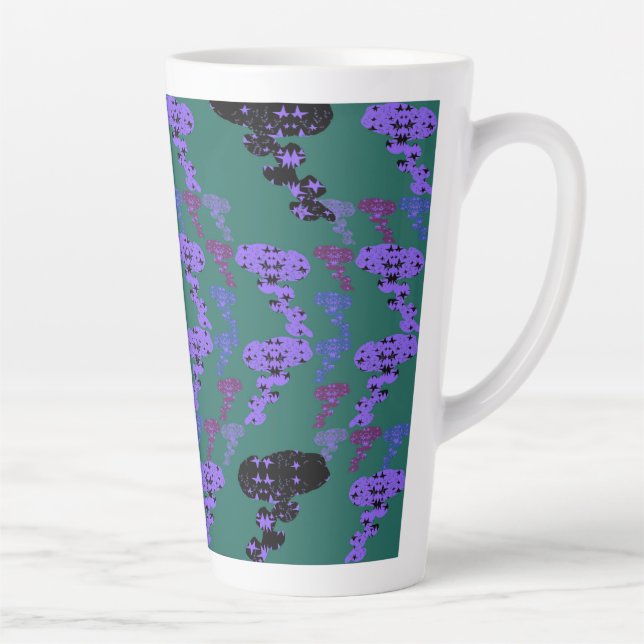 Stars Roses Latte Mug (Right)