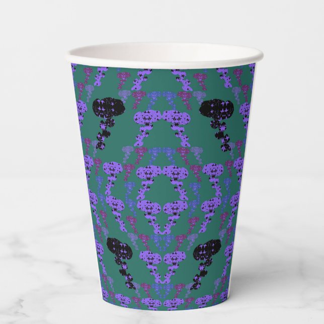 Stars Roses Paper Cups (Front)