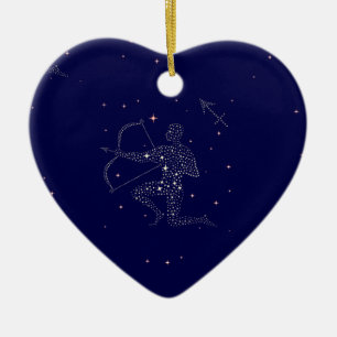 stars sagittarius ceramic ornament