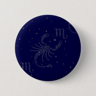 stars scorpio button