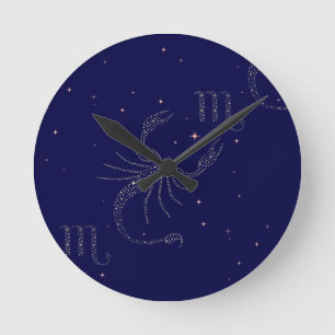 stars scorpio round clock