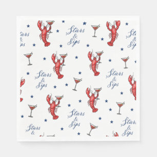 Stars & Sips America 250 Coastal Summer  Napkins