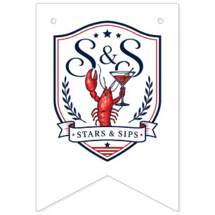 Stars & Sips Fourth of July America 250 Bunting Flags