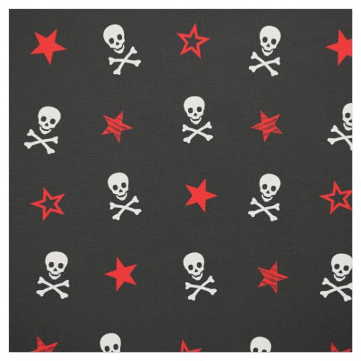 Stars & Skulls & Crossbones Fabric