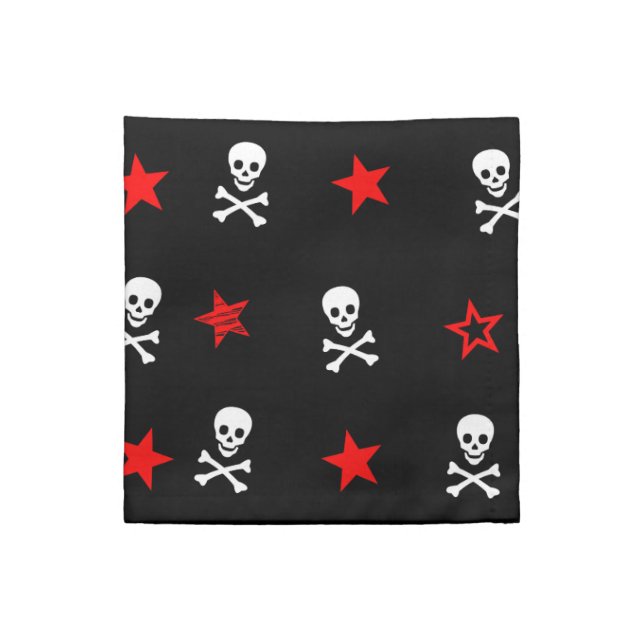 { Stars + Skulls + Crossbones } Napkin (Quarter Fold)