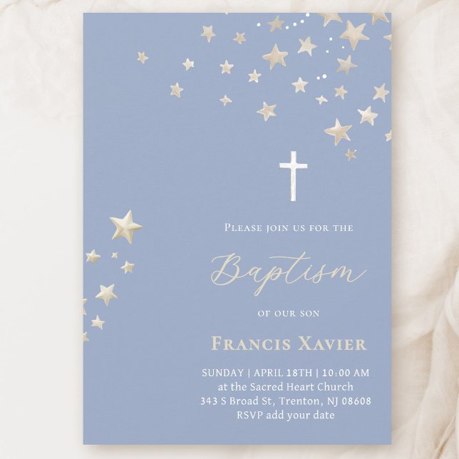 stars sky | Baptism  Invitation (Creator Uploaded)