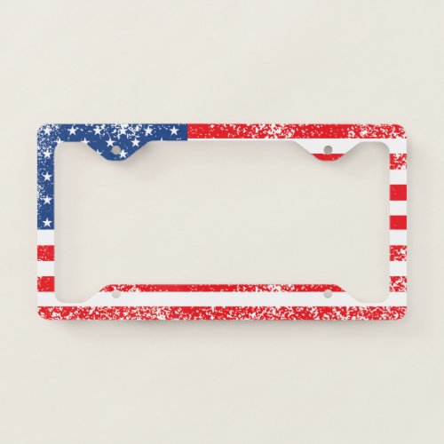 Stars   Spangled US American Flag License Plate Frame