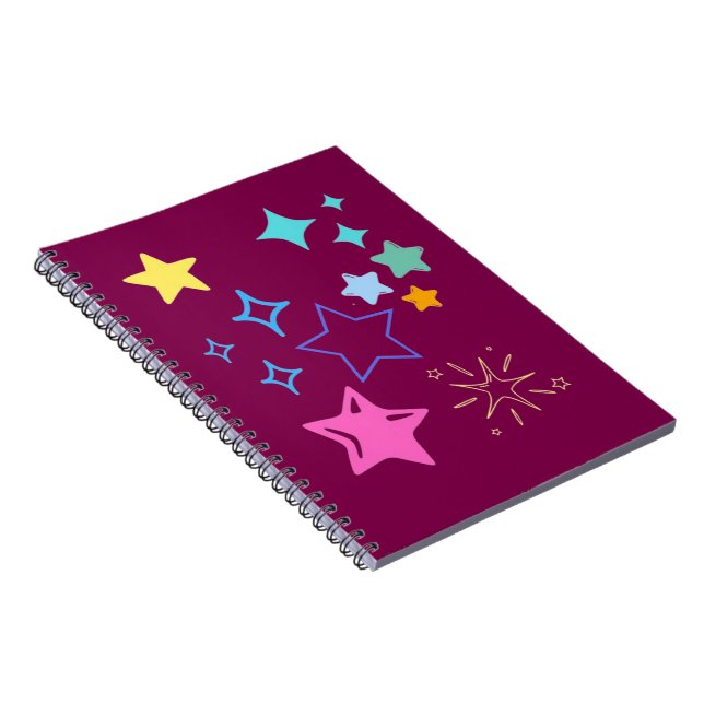Stars Spiral Photo Notebook (Right Side)