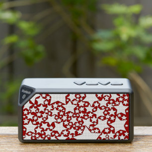 Stars, Stars, Stars in Red and White Bluetooth Speaker