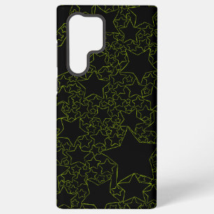 Stars, Stars, Stars - Lime Green Samsung Galaxy S22 Ultra Case