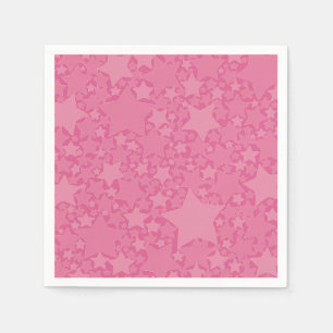 Stars, Stars, Stars - Pink Napkins
