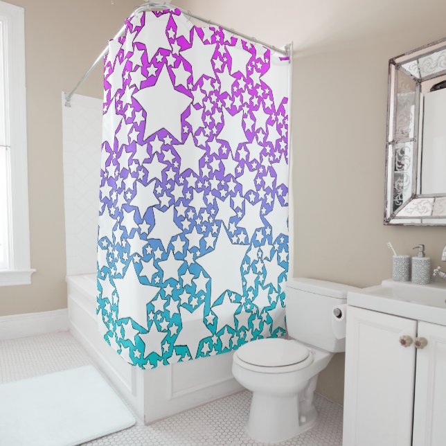 Stars, Stars, Stars  Shower Curtain (In Situ)