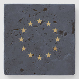 Stars – Sterne – Europe – Europa – EU-flag Stone Coaster