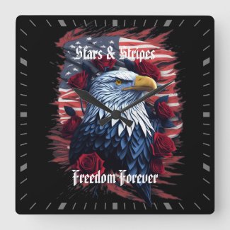 Stars & Stripe Freedom Forever Eagle American Flag