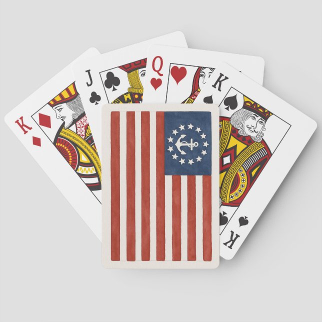 Stars, Stripes & Aces Ahoy! Playing Cards  (Back)