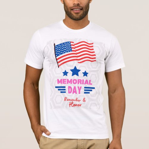 Stars Stripes and Freedom Celebrating American  T_Shirt