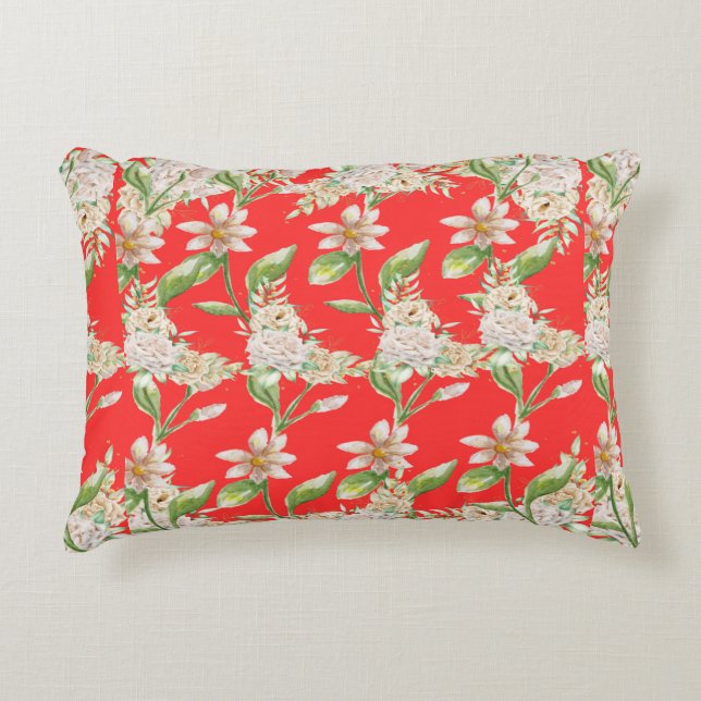 "Stars, Stripes, and Soft Nights." Accent Pillow (Front)