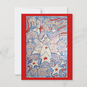 Stars & Stripes Angel Invite Cards