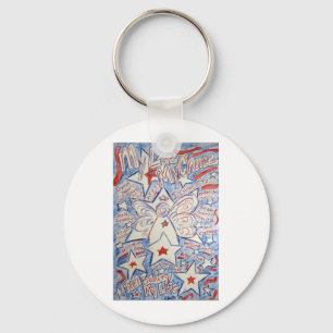 Stars & Stripes Angel Keychain