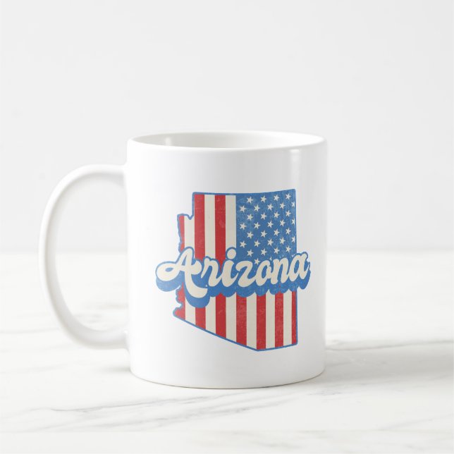 Stars & Stripes Arizona Silhouette Coffee Mug (Left)