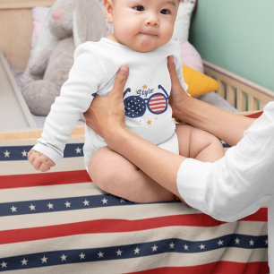 Stars Stripes Art Baby Blanket