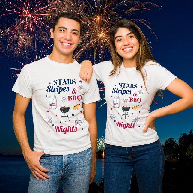 Stars, Stripes & BBQ Nights – Patriotic T-Shirt (Creator Uploaded)