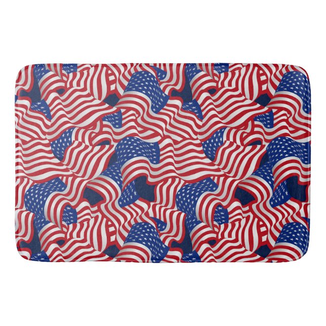 Stars & Stripes Celebration Bath Mat (Front)