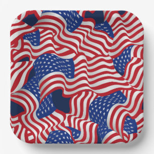 Stars & Stripes Celebration Paper Plates