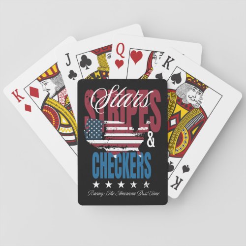 Stars Stripes  Checkers Playing Cards 
