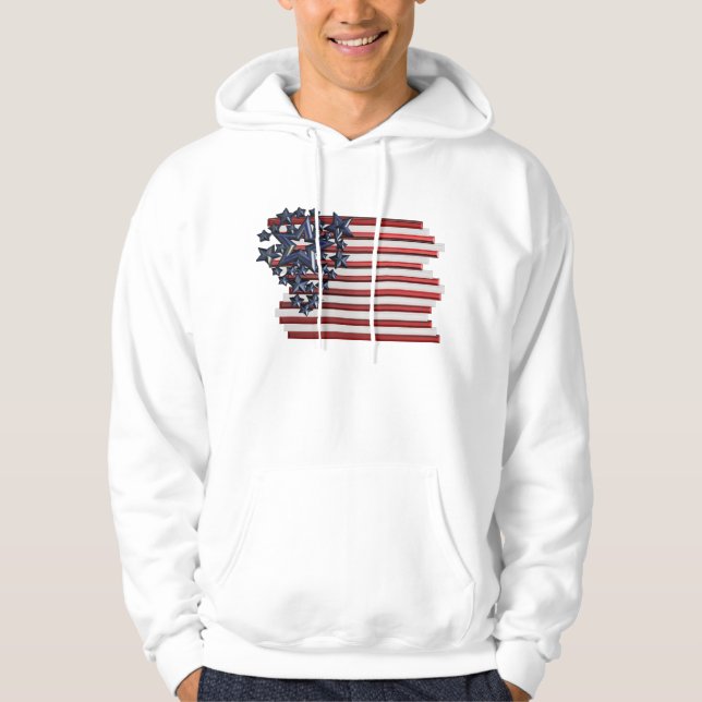 Stars, Stripes For the 4th Hoodie (Front)