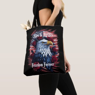 Stars Stripes Freedom Forever Eagle American Flag