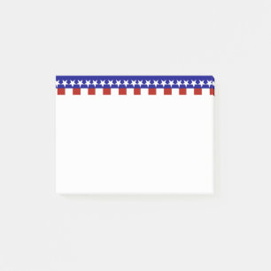 Stars & Stripes of Red White And Blue Post-it Notes