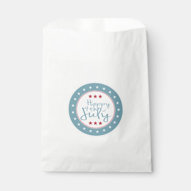 Stars & Stripes Patriotic Paper Goodie Bags (Front)