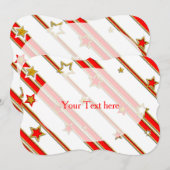 Stars & Stripes Pattern gold red + your ideas (Front/Back)