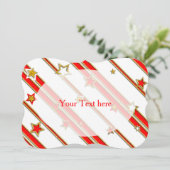 Stars & Stripes Pattern gold red + your ideas (Standing Front)