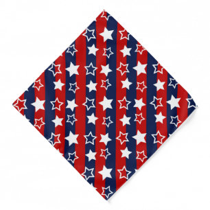 Stars & Stripes Print Bandana