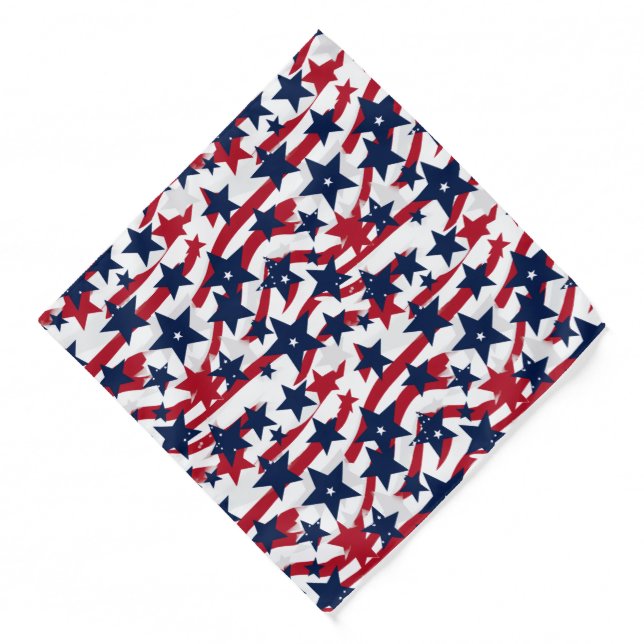 Stars & Stripes Print Bandana (Front)