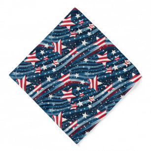 Stars & Stripes Print Bandana