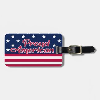 Stars & stripes Proud American red blue white
