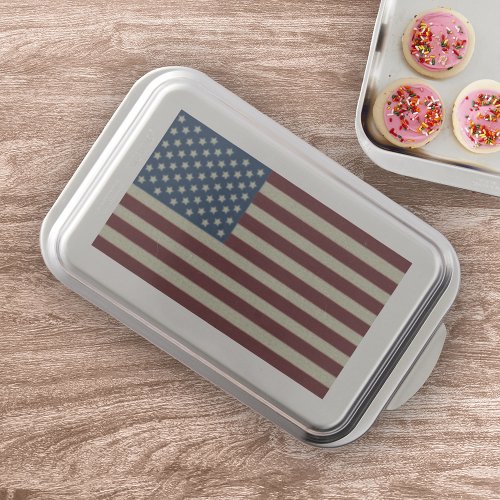 Stars  Stripes Red  Blue USA American Flags Cake Pan