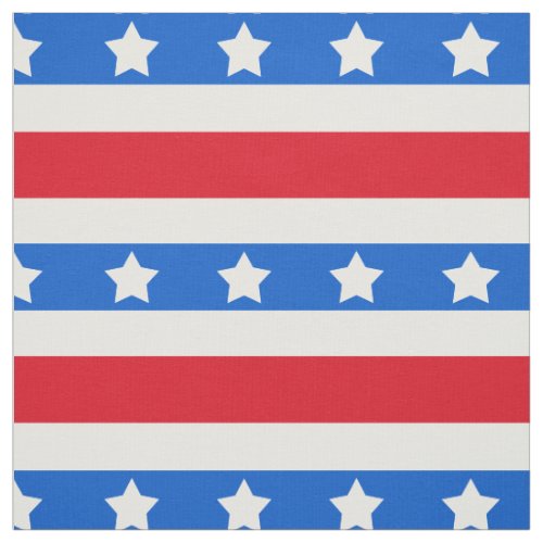 Stars  Stripes  Red White Blue Fabric