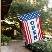 Stars & Stripes Red White Blue Open