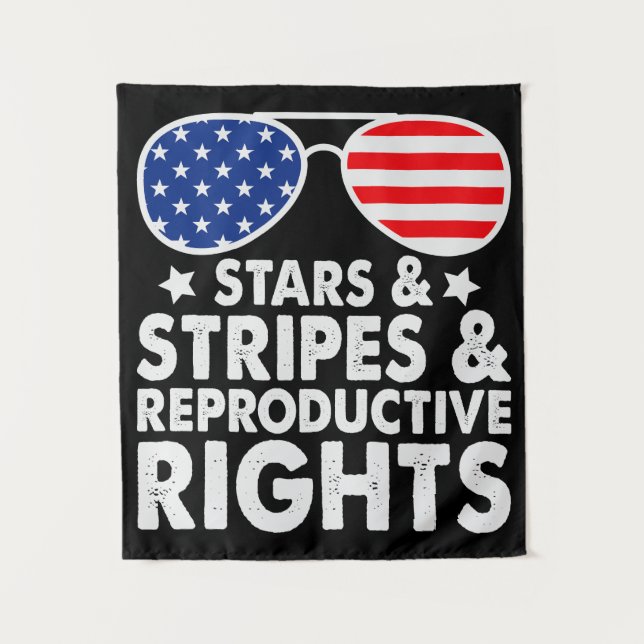 Stars Stripes Reproductive Rights Tapestry (Front)