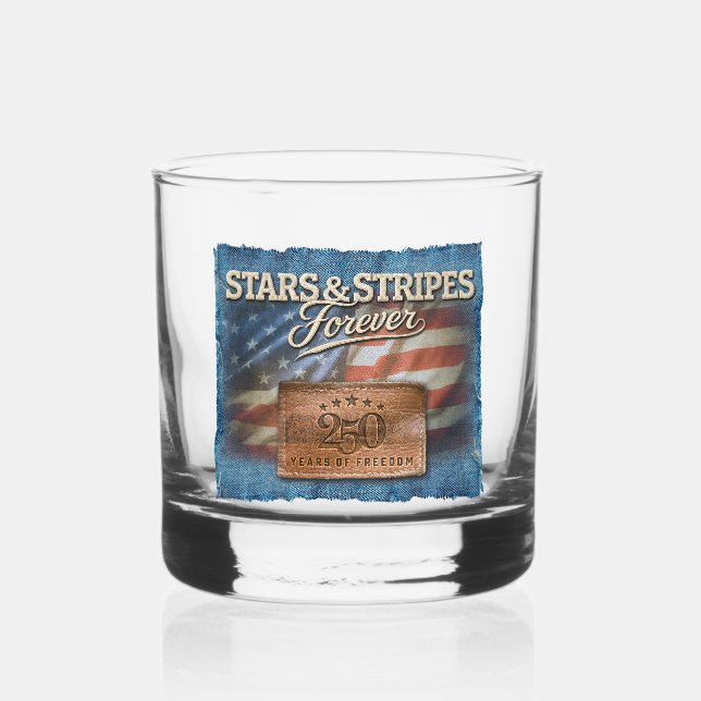 Stars & Stripes - Rocks Glass (Front)